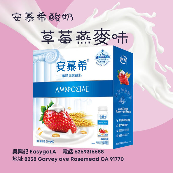 Amul Yogurt with Strawberry and Oatmeal Flavor